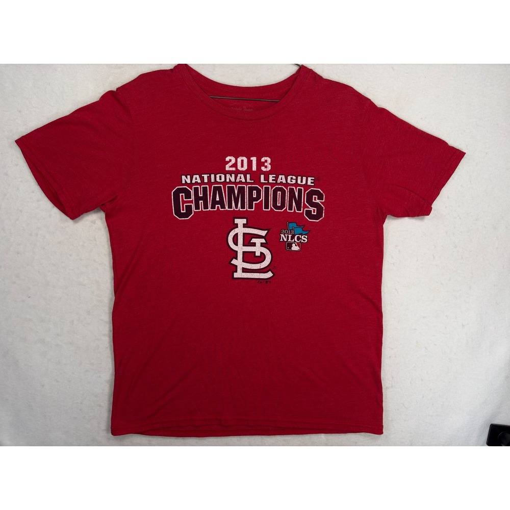 Majestic Threads St Louis Cardinals 2013 NL Champions T-Shirt Red XL MLB Fan